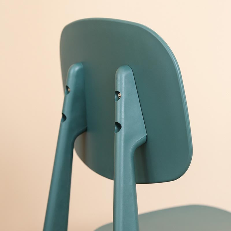 Silla de comedor de plástico contemporánea muebles laterales de comedor abiertos en acabado mate para casa