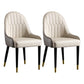 Glam Wood Dining Chairs Parsons Chair in Matte Finish for Home