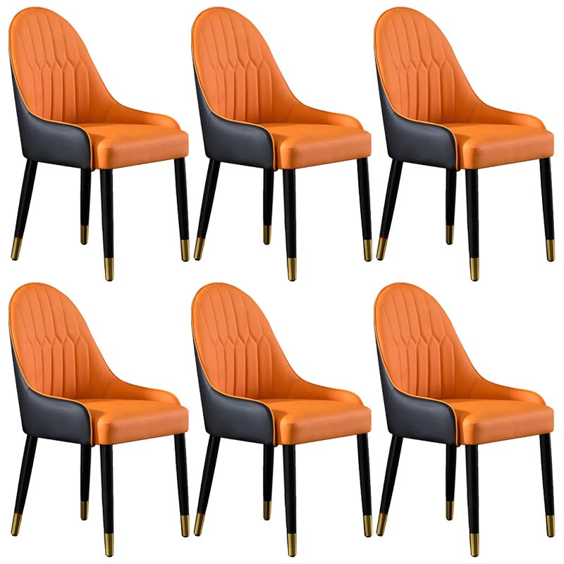 Glam Wood Dining Chairs Parsons Chair in Matte Finish for Home