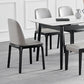 Contemporary Side Chair Leather Dining Chair with Solid Wood Legs