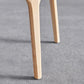 Contemporary Side Chair Leather Dining Chair with Solid Wood Legs