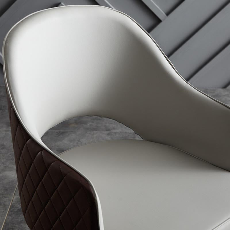 Glamderleder Esstuhl offener Essnebel Möbel mit Eisenbeinen in mattem Finish