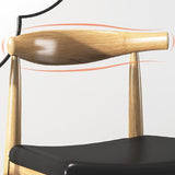 Kiefernholz Essstuhl Industrial Open Rücken Essneitenstuhl