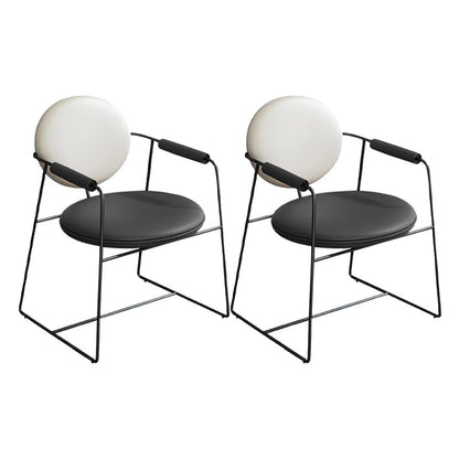 Lederpolsterer Armstuhl König Louis Back Stuhl für Esszimmer