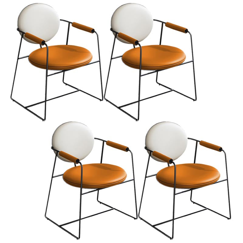 Lederpolsterer Armstuhl König Louis Back Stuhl für Esszimmer