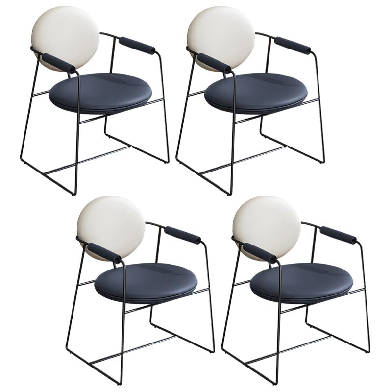 Lederpolsterer Armstuhl König Louis Back Stuhl für Esszimmer