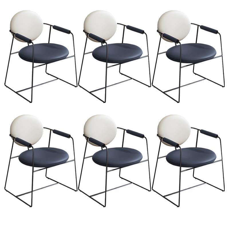 Lederpolsterer Armstuhl König Louis Back Stuhl für Esszimmer