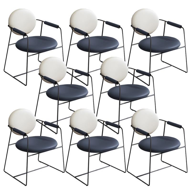 Lederpolsterer Armstuhl König Louis Back Stuhl für Esszimmer