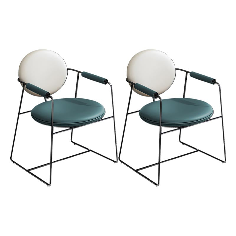 Lederpolsterer Armstuhl König Louis Back Stuhl für Esszimmer