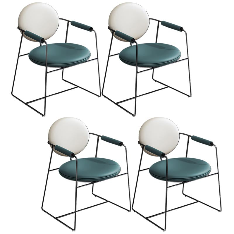 Lederpolsterer Armstuhl König Louis Back Stuhl für Esszimmer