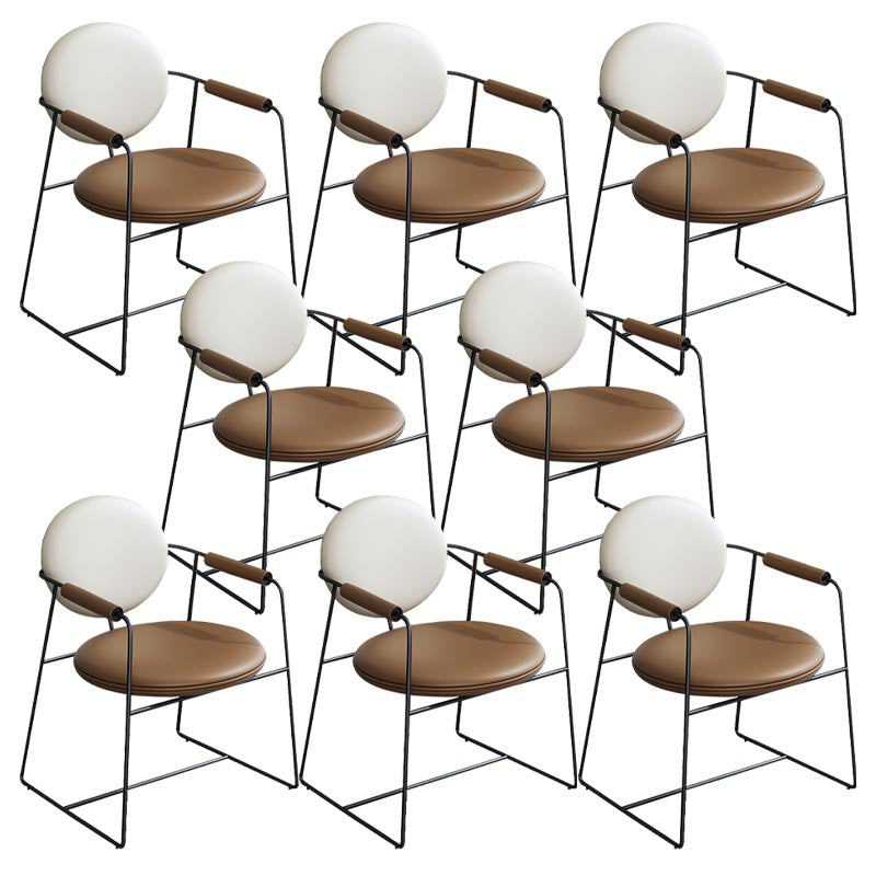 Lederpolsterer Armstuhl König Louis Back Stuhl für Esszimmer