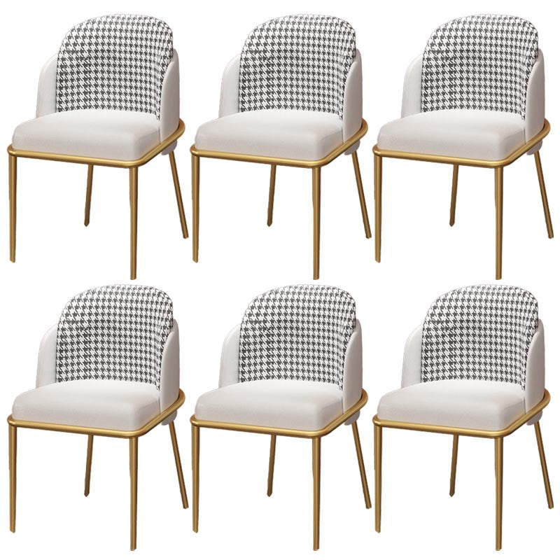 Sillas de comedor de cuero de PU modernas silla parsons en acabado mate para casa