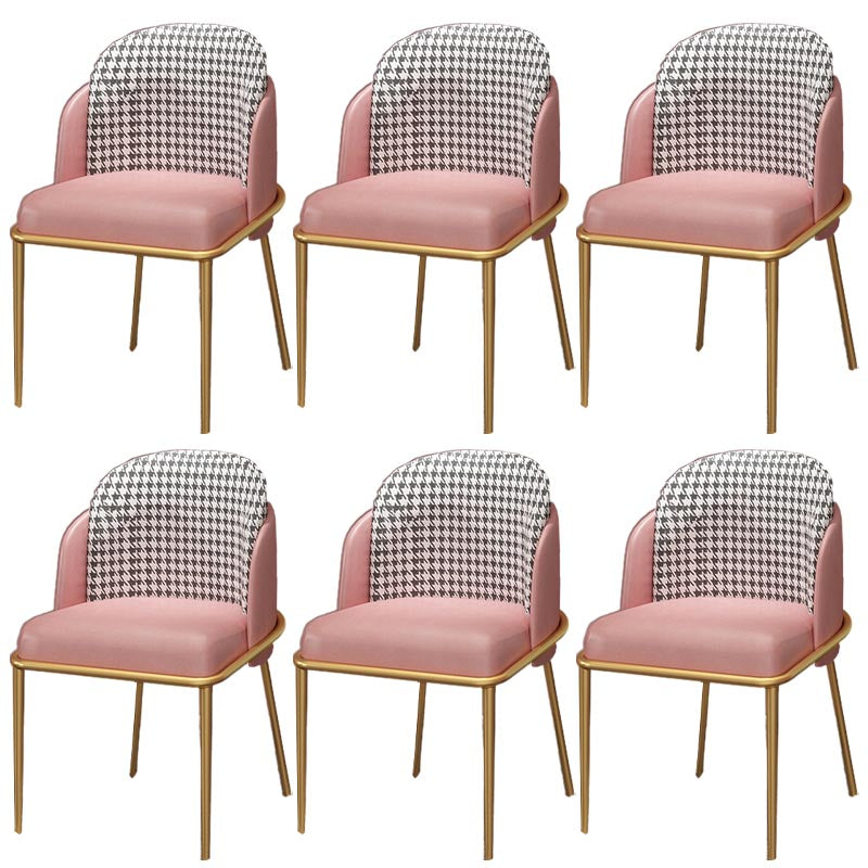 Sillas de comedor de cuero de PU modernas silla parsons en acabado mate para casa