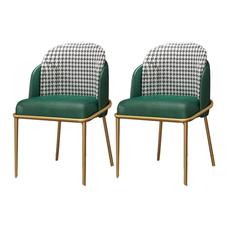 Sillas de comedor de cuero de PU modernas silla parsons en acabado mate para casa