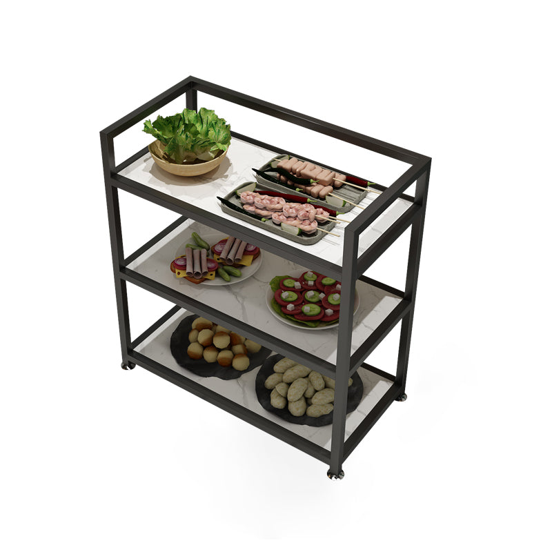 25.59"H Portable Modern Prep Table Metal Prep Table for Home Use