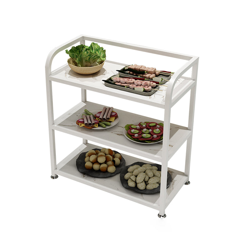 25.59"H Portable Modern Prep Table Metal Prep Table for Home Use