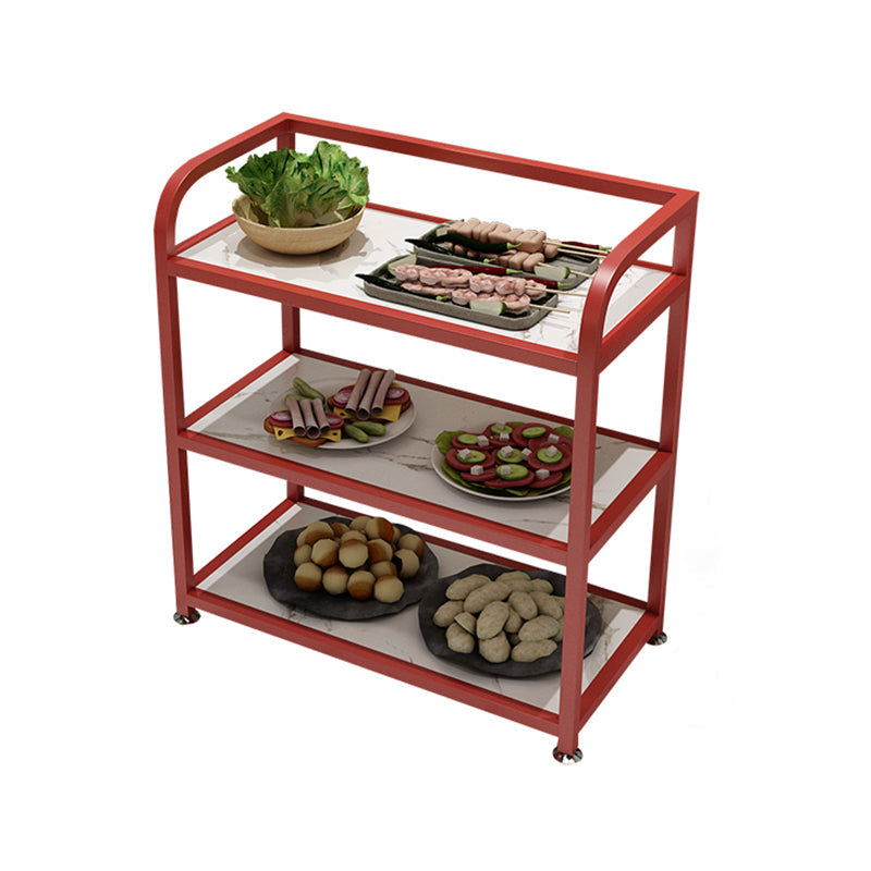 25.59"H Portable Modern Prep Table Metal Prep Table for Home Use