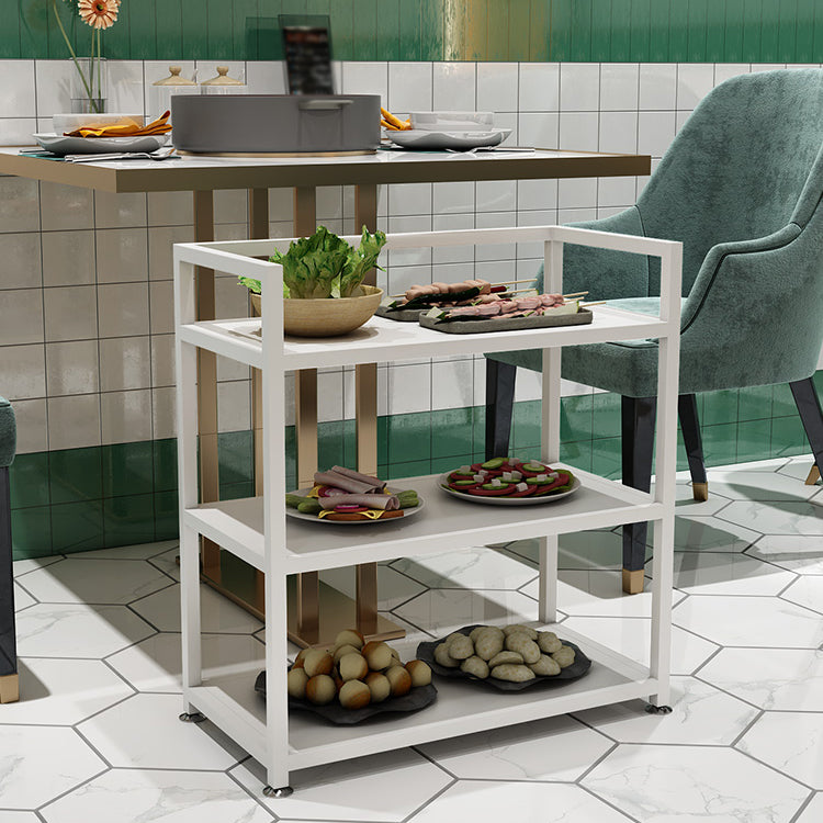 25.59"H Portable Modern Prep Table Metal Prep Table for Home Use