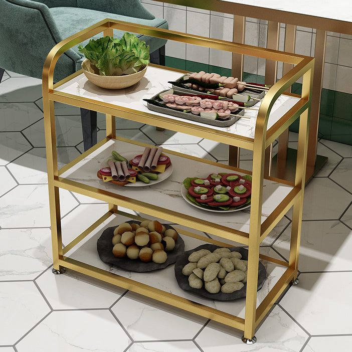 25.59"H Portable Modern Prep Table Metal Prep Table for Home Use