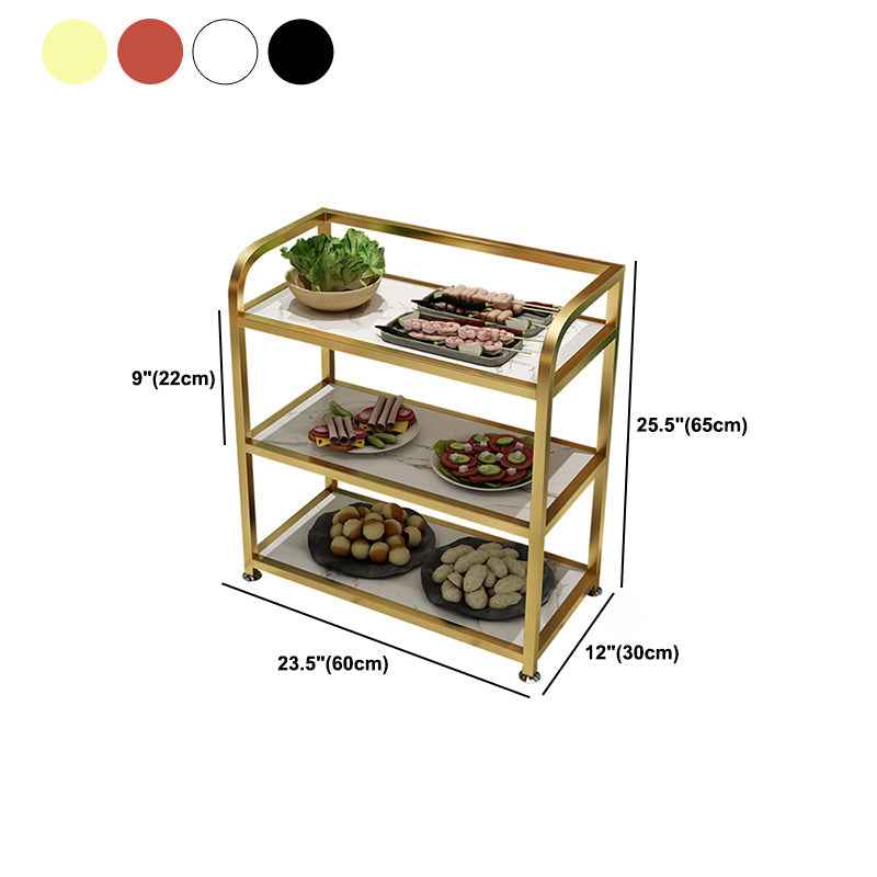25.59"H Portable Modern Prep Table Metal Prep Table for Home Use