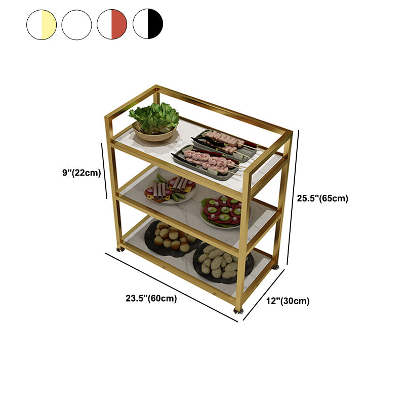 25.59"H Portable Modern Prep Table Metal Prep Table for Home Use