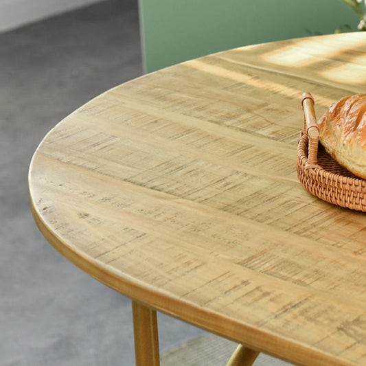 Modern massief houten eetkamer keukentafel ovale dinette tafel in natuurlijk