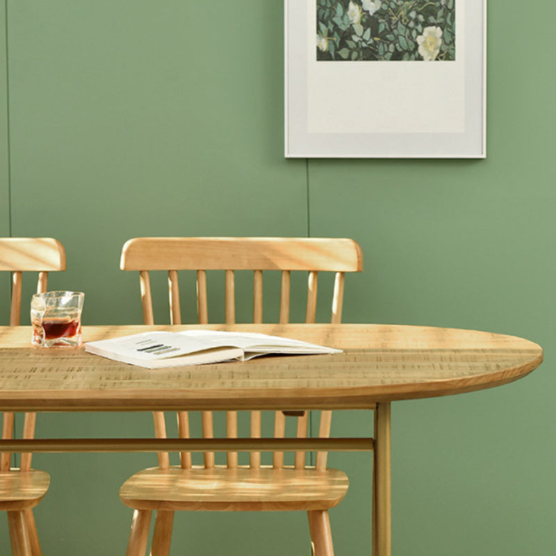 Tavolo da cucina moderno in legno in legno in legno in legno in legno in natura naturale