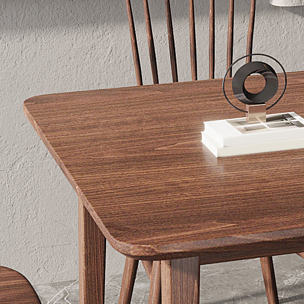 Modern 1/3/5 stukken Dinerset rechthoekige houten eettafel voor café