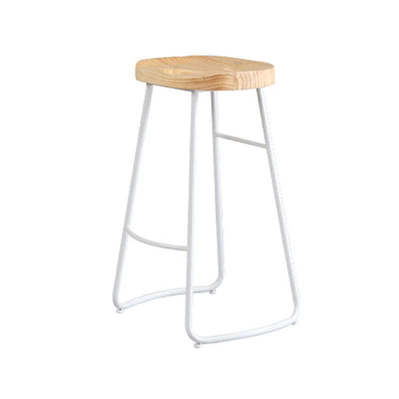 Industrial Rectangle Solid Wood Bar Table Set 1/5/9 Pieces Counter Table with High Stools Wood 30"H Stool (Single) Clearhalo 'Bar Furniture' 'furn' 'furn_home_bar_bar_sets' 'Furniture' 'Home Bars & Bar Sets' 'home_bar_bar_sets' 'Kitchen & Dining Furniture' 5333161