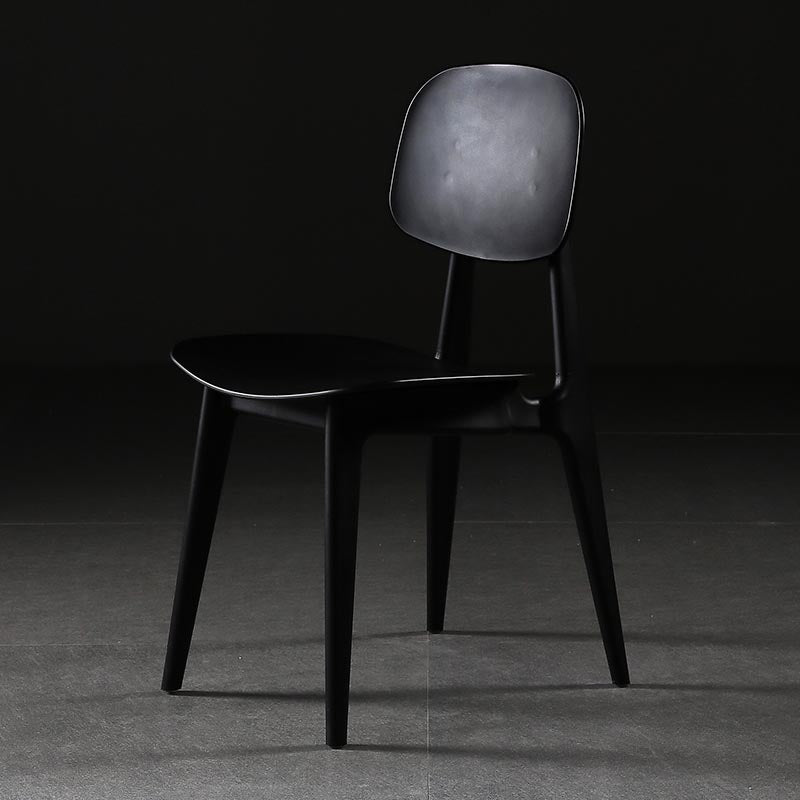 Silla lateral de plástico silla lateral de comedor contemporáneo de espalda para el hogar