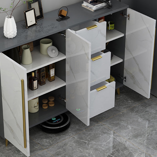 Sideboard Glam Sideboard in legno artificiale con porta per soggiorno