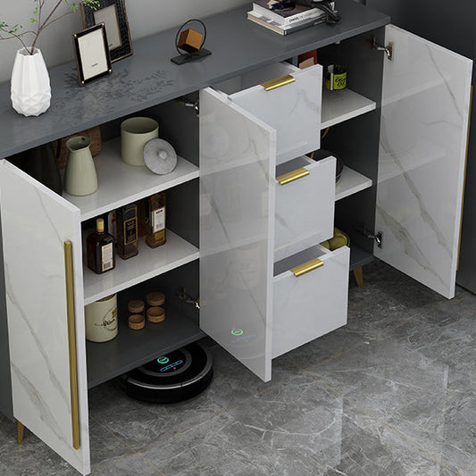 Sideboard Glam Sideboard in legno artificiale con porta per soggiorno