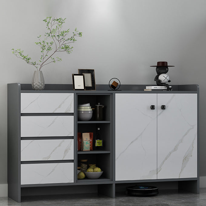 Sideboard Glam Sideboard in legno artificiale con porta per soggiorno