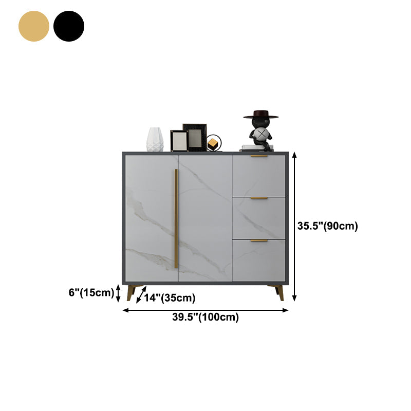 Sideboard Glam Sideboard in legno artificiale con porta per soggiorno