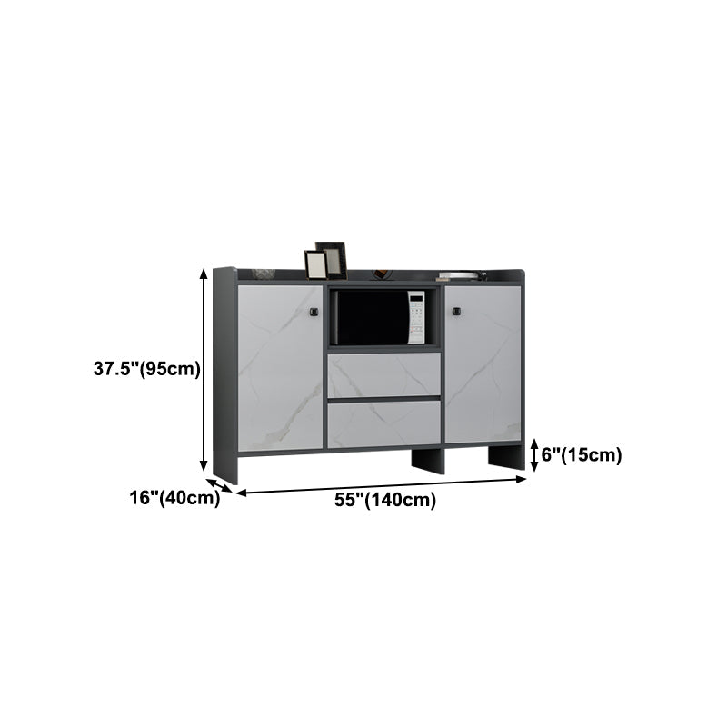 Sideboard Glam Sideboard in legno artificiale con porta per soggiorno