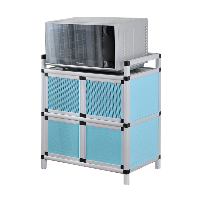 Scheda laterale in metallo in stile glam con porta per soggiorno