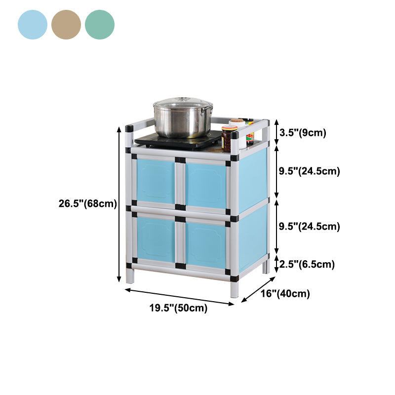 Scheda laterale in metallo in stile glam con porta per soggiorno