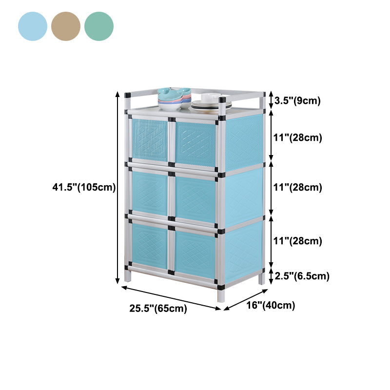 Scheda laterale in metallo in stile glam con porta per soggiorno