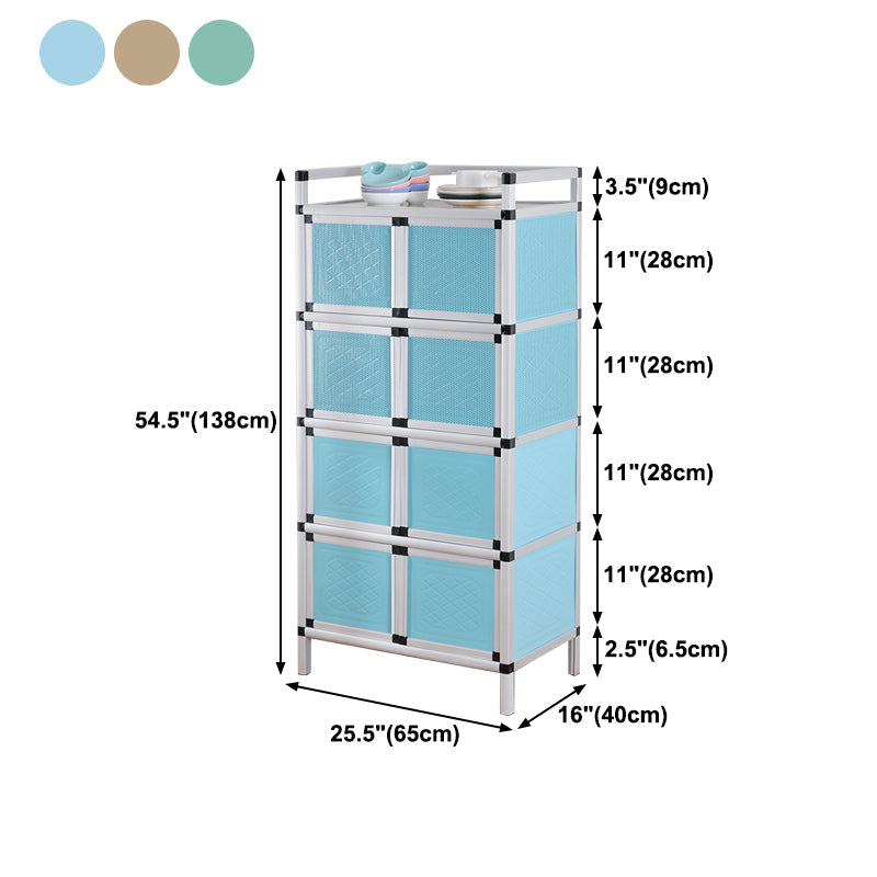 Scheda laterale in metallo in stile glam con porta per soggiorno