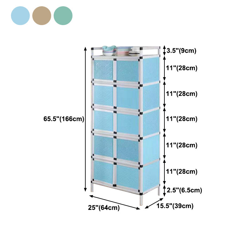 Scheda laterale in metallo in stile glam con porta per soggiorno