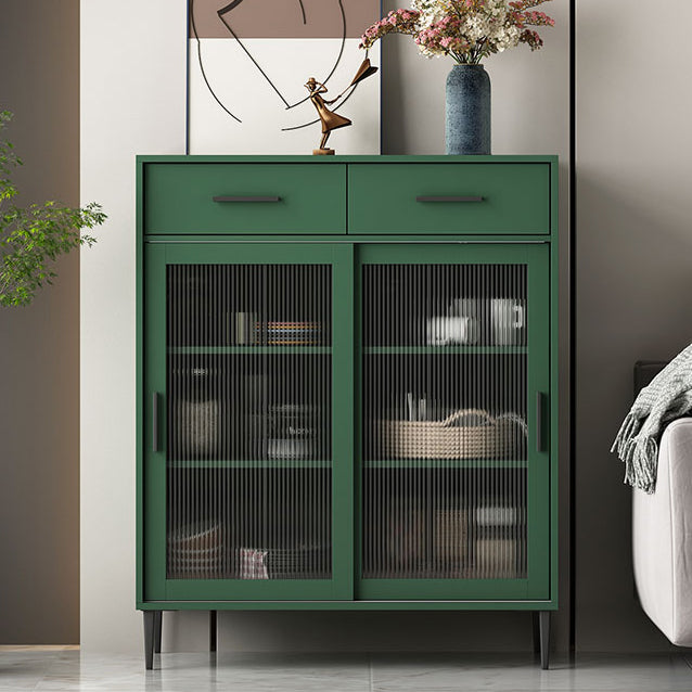 Credenza moderna in legno porta scorrevole in legno di vetro con spazio per la sala da pranzo