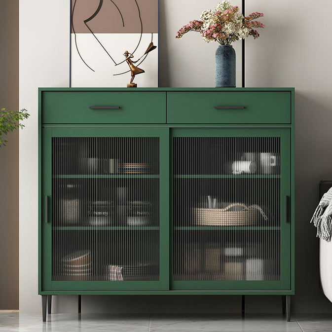 Credenza moderna in legno porta scorrevole in legno di vetro con spazio per la sala da pranzo