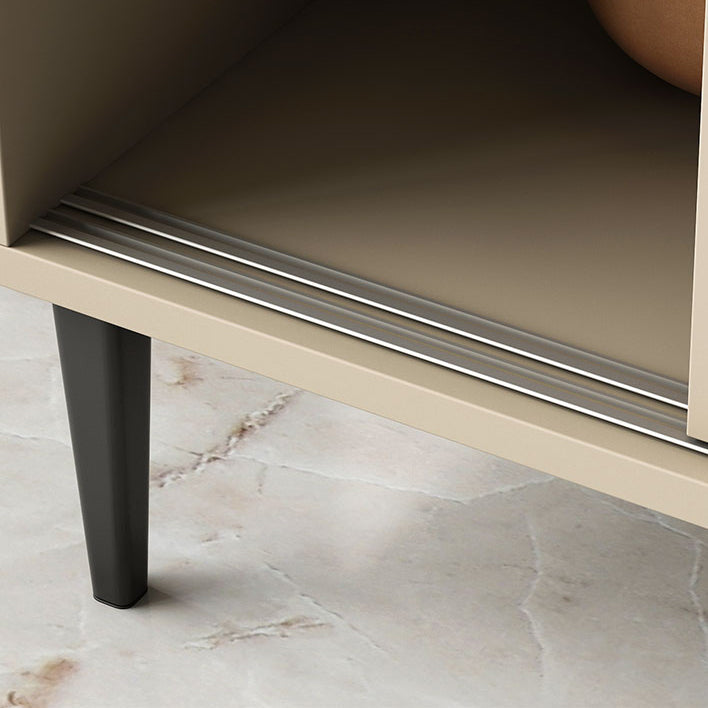 Credenza moderna in legno porta scorrevole in legno di vetro con spazio per la sala da pranzo