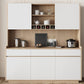 Artificial Wood Living Room Sideboard Cabinet Modern Credenza with Drawers and Storages 63"L x 16"W x 77"H White Clearhalo 'buffet_sideboard' 'Buffets & Sideboards' 'furn' 'furn_buffet_sideboard' 'Furniture' 'Kitchen & Dining Furniture' 5335641