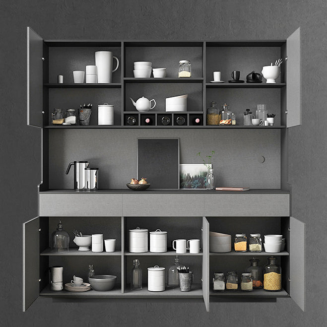 Artificial Wood Living Room Sideboard Cabinet Modern Credenza with Drawers and Storages Clearhalo 'buffet_sideboard' 'Buffets & Sideboards' 'furn' 'furn_buffet_sideboard' 'Furniture' 'Kitchen & Dining Furniture' 5335650