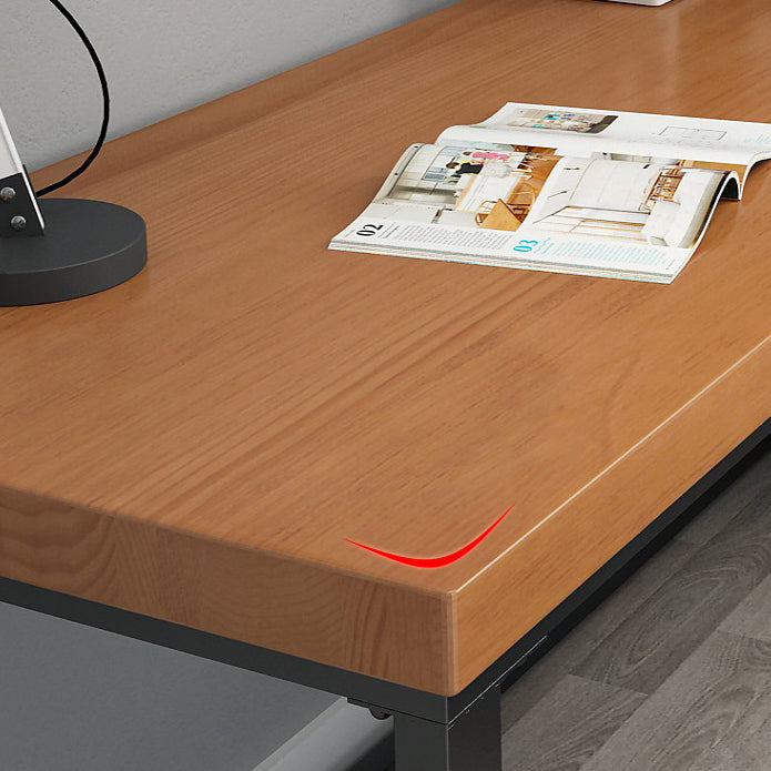 Scrivania in legno massiccio in stile industriale management a forma di cavo a forma di ufficio scrivania