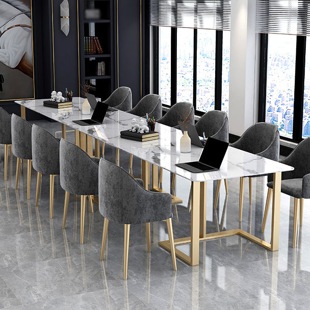 Table de réunion rectangulaire du bureau à domicile simplicité