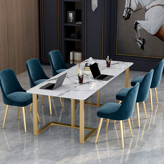 Table de réunion rectangulaire du bureau à domicile simplicité