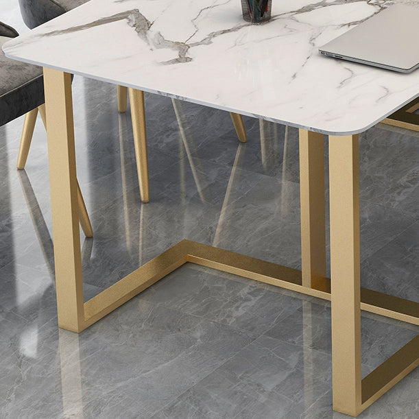 Table de réunion rectangulaire du bureau à domicile simplicité