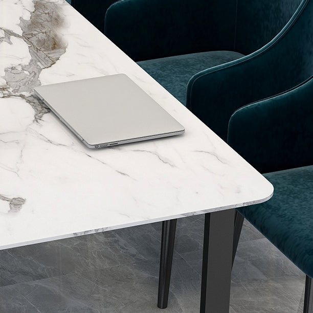 Table de réunion rectangulaire du bureau à domicile simplicité